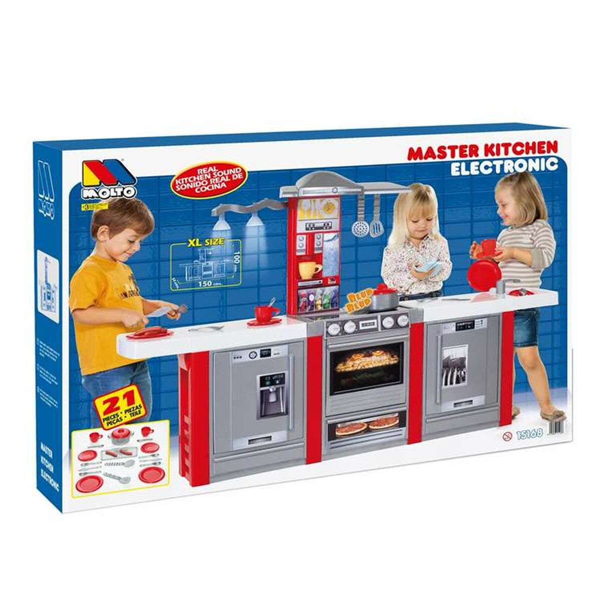 Dětská kuchyně Moltó Masterkitchen 150 x 100 x 34 cm